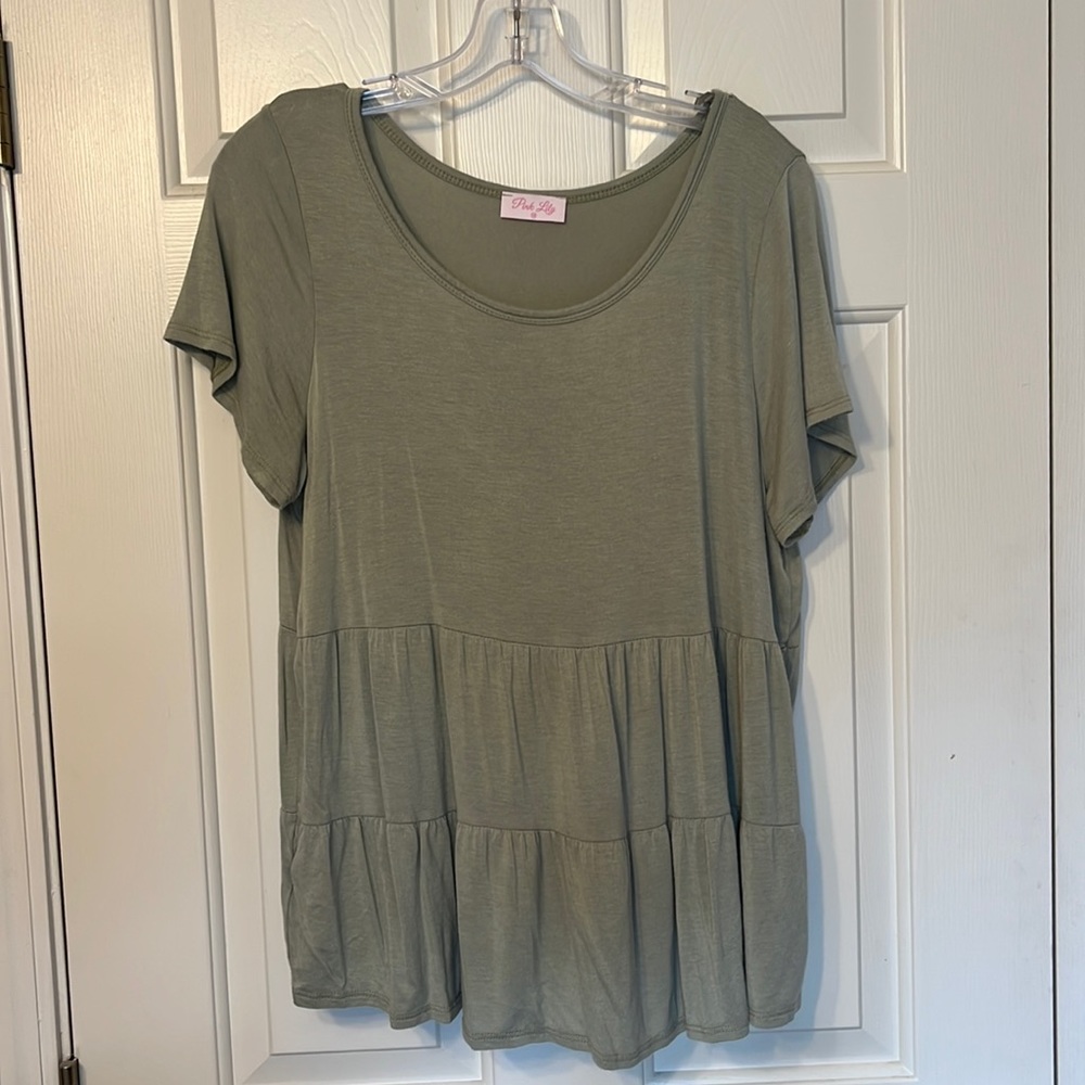 Pink Lily babydoll tee
